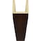 Ekena Millwork 3-Sided (U-beam) Hand Hewn Endurathane Faux Wood Ceiling Beam, Premium Mahogany, 4"W x 8"H  x 8'L BMHH3C0040X080X096ZM - alternate 7